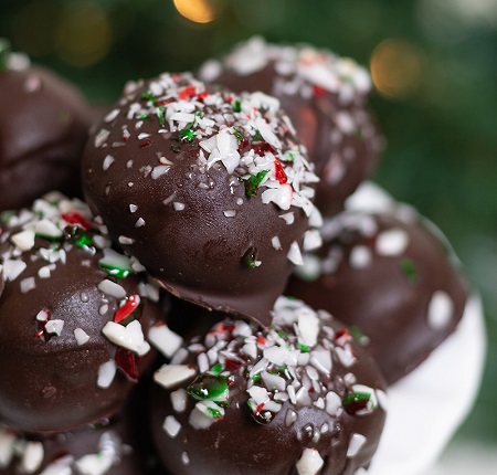 Chocolate Mint Mashed Truffles