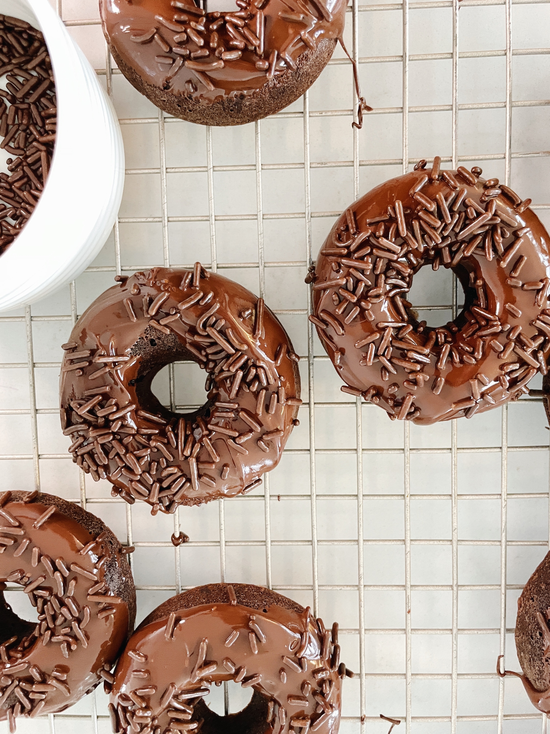 Chocolate Dipped Potato Donuts